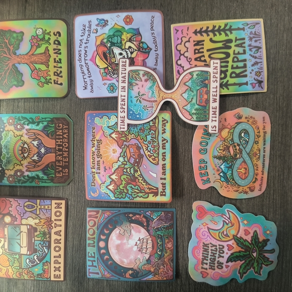 Colorful Artistic Stickers Set - Picture 1 of 1